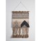 Laddha Home Designs Braided Geometric Fringed Woven Wall Hanging Tapestry 32" x 26"